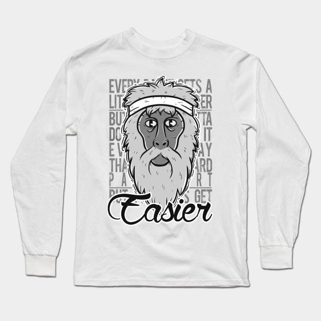 It gets easier Long Sleeve T-Shirt by Biscuit